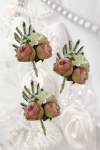 Load image into Gallery viewer, TXV Mart Wedding Boutonniere For Men | Groom Boutonniere/Boutonniere/Wedding Prom Homecoming Graduation Silk Flow-TXV Mart