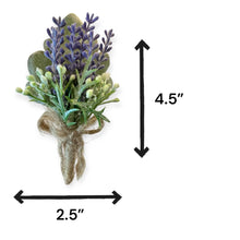 Load image into Gallery viewer, TXV Mart Lavender Boutonniere | Rustic Wedding | Groom or Groomsmen Boutonniere | Country Wedding | Elegant Wedding | Prom Special Occasion-Boutonnieres-TXV Mart