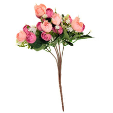 Load image into Gallery viewer, Ranunculus Mixed Bush | Silk Blush & Purple Flowers | Faux Stems for Wedding Bouquets & Home Decor-Craft Supplies-TXV Mart