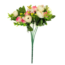 Load image into Gallery viewer, Ranunculus Mixed Bush | Silk Blush & Purple Flowers | Faux Stems for Wedding Bouquets & Home Decor-Craft Supplies-TXV Mart