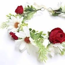 Load image into Gallery viewer, Handmade Floral Crown – Daisy & Rose-Crown-TXV Mart