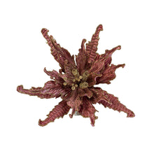 Load image into Gallery viewer, 15" Diamond Poinsettia Pick | Glitter Holiday Flower Pick | Elegant Christmas Decor Stem-TXV Mart