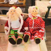 Load image into Gallery viewer, Mini Mr and Mrs Santa in Pajama | Cute Christmas Dolls | Holiday Shelf Decor for Home & Office-TXV Mart