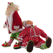 Load image into Gallery viewer, Mini Mr and Mrs Santa in Pajama | Cute Christmas Dolls | Holiday Shelf Decor for Home & Office-TXV Mart