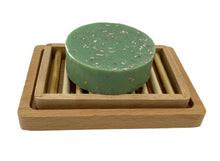 Load image into Gallery viewer, TXV Mart Wooden Beechwood Soap Dish, Soap Holder, Soap Saver for Bathroom, Shower Kitchen, Sink, Countertop with Top Tray for Draining and Bottom Tray to Contain Residual Water-TXV Mart