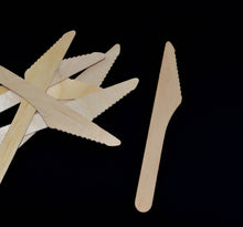 Load image into Gallery viewer, TXV Mart Wooden Knives Disposable, 100pcs, 6in Biodegradable Knives, Compostable Knives, Wooden Cutlery, Wooden Knife-Disposal Dinnerware-TXV Mart