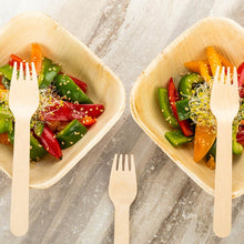 Load image into Gallery viewer, TXV Mart Wooden Disposable Forks, 100pcs, 6in Biodegradable Fork, Compostable Forks, Compostable Cutlery, Wooden Disposable Cutlery-disposal dinnerware-TXV Mart