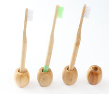 Load image into Gallery viewer, TXV Mart | Bamboo Toothbrush Holder Biodegradable, Compostable, Multifunctional Holder for Razor, Makeup Brushes, Toothbrush (Pack of 4)-TXV Mart