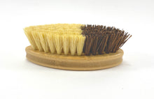 Load image into Gallery viewer, TXV Mart | Natural Bamboo Fruits and Vegetable Brush Scrubber with Coconut Fibre and Sisal Bristles | Clean Potatoes Corn Beets Carrots Kitchen-TXV Mart