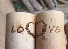 Load image into Gallery viewer, TXV Mart | Disposable or Reusable Natural Bamboo Wood Drinking Cup 12 oz | Wooden Tea Cup Coffee Mug Wine Mug, 4 Pack-disposal dinnerware-TXV Mart