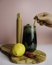 Load image into Gallery viewer, TXV Mart Disposable Reusable Bamboo Drinking Straws 100 pcs, BPA Free, Eco-Friendly 100% Natural, Biodegradable, and Compostable, Heavy Duty, Party, Weddings, Picnics, Holidays-TXV Mart