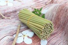 Load image into Gallery viewer, TXV Mart Eco-Friendly Disposable Party Grass Straws Drinking 100% Natural, Biodegradable, and Compostable (Pack of 100)-disposal dinnerware-TXV Mart