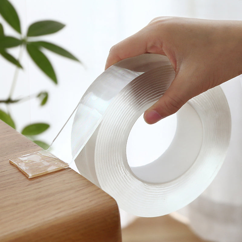 Nano Tape, Multifunctional Nano Non-Slip Double Sided Tape Transparent Traceless Double-Sided Gel Clear Tape Washable Reusable Adhesive Tape for Home