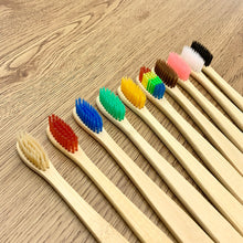 Load image into Gallery viewer, TXV Mart Eco-friendly Natural Bamboo Toothbrush BPA Free Biodegradable Handle Mixed Color (Pack of 10 individual boxes)-toothbrush-TXV Mart