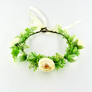 Greenery Flower Crown | Rustic Botanical Floral Headpiece for Girls & Women-Crown-TXV Mart
