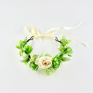 Greenery Flower Crown | Rustic Botanical Floral Headpiece for Girls & Women-Crown-TXV Mart