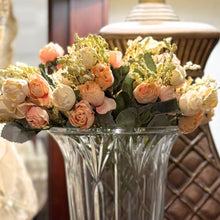 Load image into Gallery viewer, Rose Bunch | Blush Pink or Peach Artificial Floral Spray for DIY Arrangements &amp; Home Decor-Craft Supplies-TXV Mart

