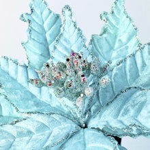 Load image into Gallery viewer, Diamond Poinsettia Pick | Glitter Holiday Floral | Christmas Tree Embellishment Clip-TXV Mart

