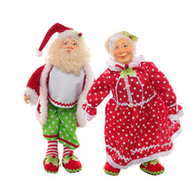 Load image into Gallery viewer, Mini Mr and Mrs Santa in Pajama | Cute Christmas Dolls | Holiday Shelf Decor for Home &amp; Office-TXV Mart
