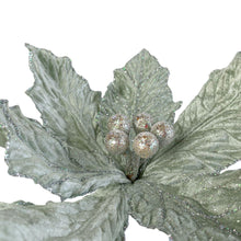 Load image into Gallery viewer, Diamond Poinsettia Pick | Glitter Christmas Flower | Holiday Wreath &amp; Tree Decoration-TXV Mart

