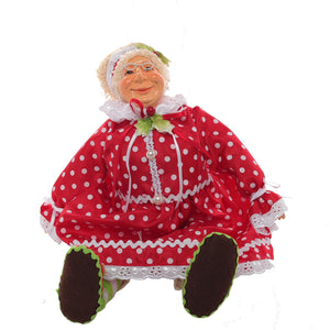 Mini Mr and Mrs Santa in Pajama | Cute Christmas Dolls | Holiday Shelf Decor for Home & Office-TXV Mart