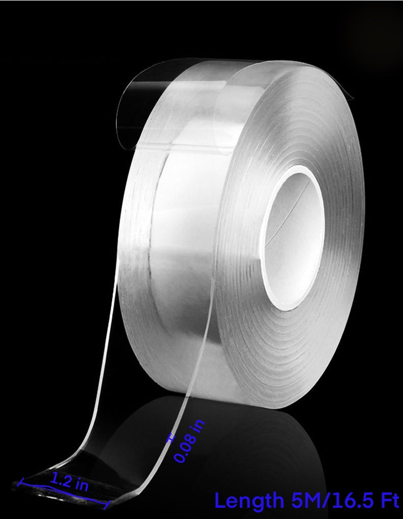 TXV Mart - Double-Sided Nano Gel Tape Transparent 16.5 Ft