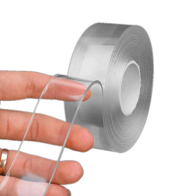 TXV Mart | Nano Gel Tape Washable Reusable Traceless Double-Sided Tape Transparent 16.5 Ft-Tape-TXV Mart